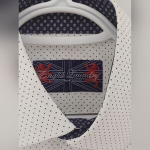 English Laundry White Casual Button Down Shirt